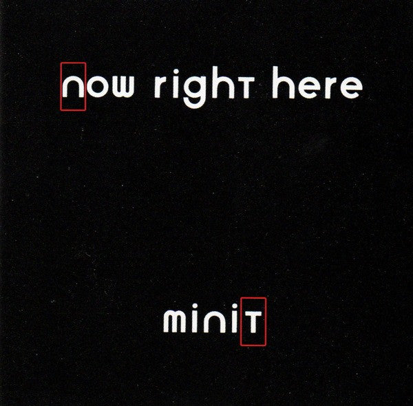 Minit : Now Right Here (CD, Album)
