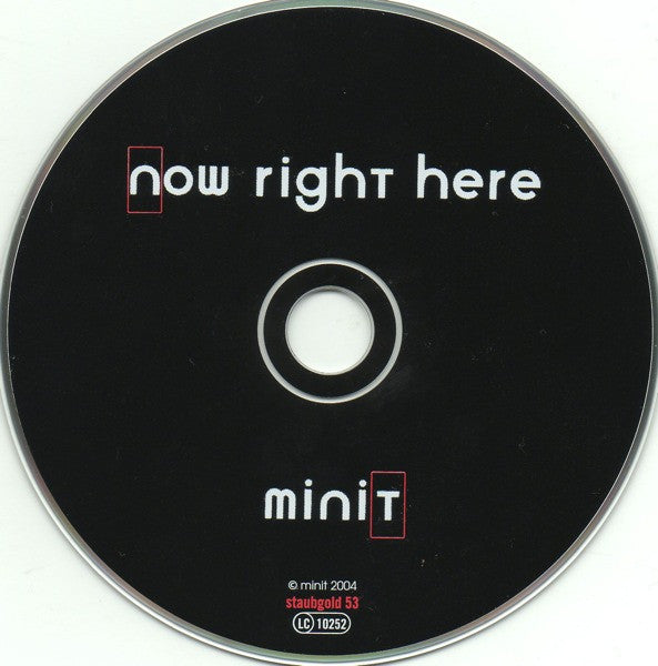 Minit : Now Right Here (CD, Album)