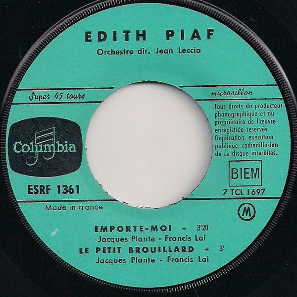 Edith Piaf Avec Théo Sarapo : A Quoi Ça Sert L'amour (7", EP)