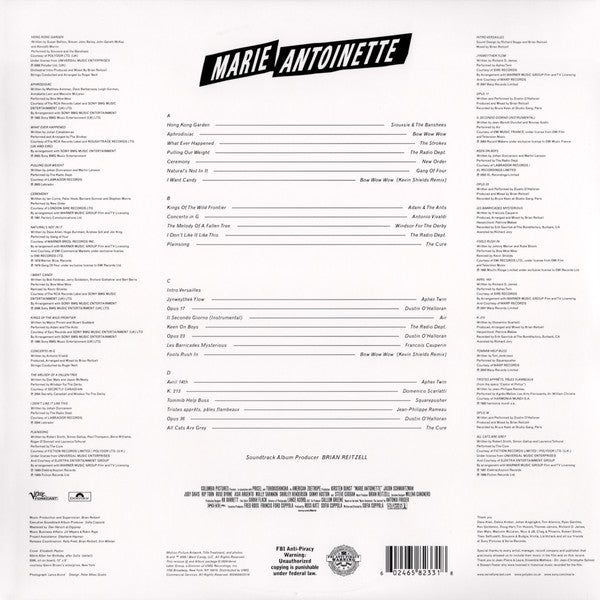Various : Marie Antoinette (Original Motion Picture Soundtrack) (2xLP, Comp, Ltd, RE, Cle)