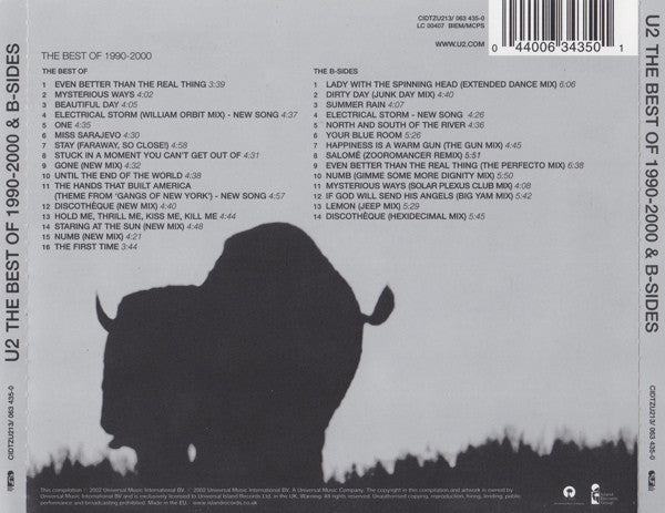U2 : The Best Of 1990-2000 & B-Sides (2xCD, Comp, Ltd + DVD-V, Promo, PAL, 4:3)