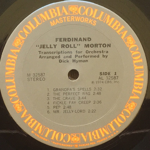 Jelly Roll Morton - Dick Hyman : Transcriptions For Orchestra (LP, Album, San)