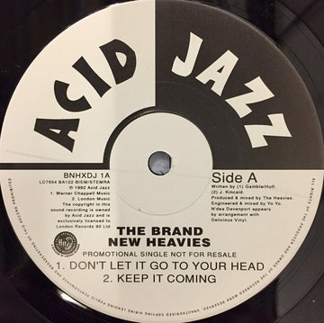 The Brand New Heavies : Don't Let It Go To Your Head (12", Promo)