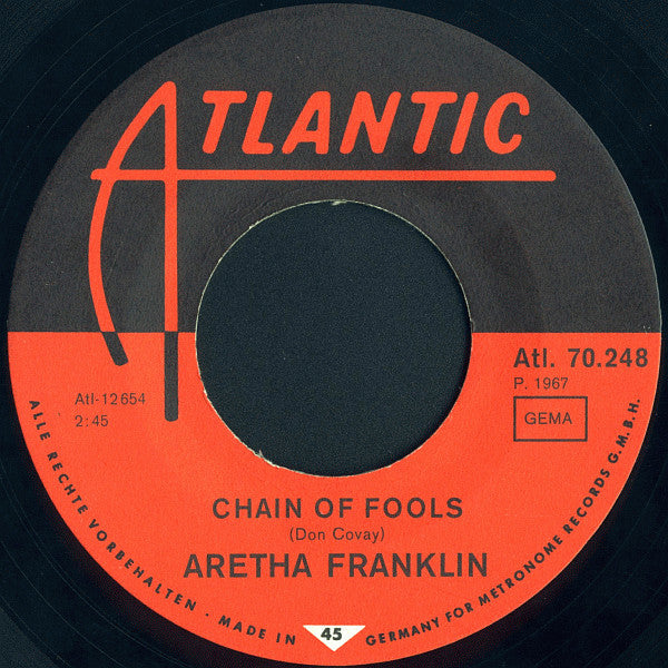 Aretha Franklin : Chain Of Fools / Prove It (7", Single, sle)