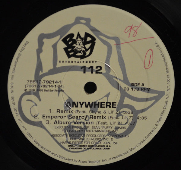 112 : Anywhere (12")