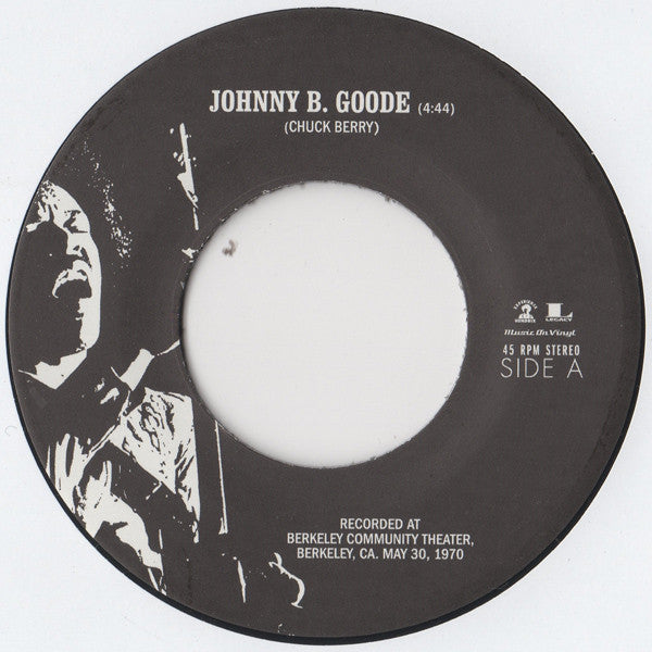 Jimi Hendrix : Hendrix In The West - Johnny B. Goode / Purple Haze (7", Single, Ltd, Num)