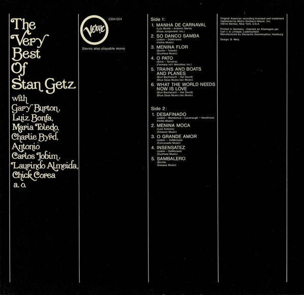 Stan Getz : The Very Best Of Stan Getz (LP, Comp)