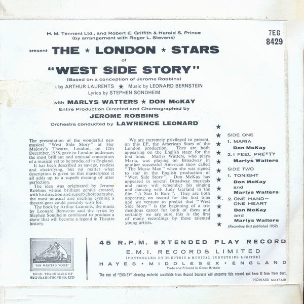 Don McKay / Marlys Watters : West Side Story (7", EP)