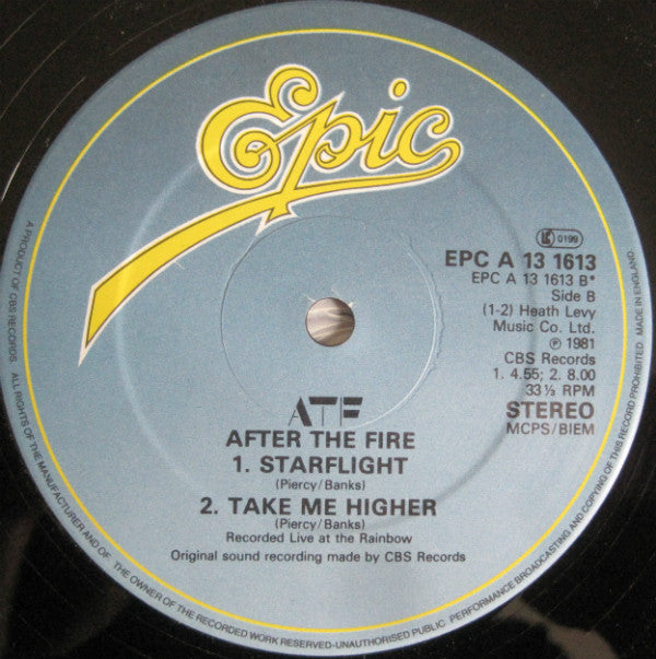 After The Fire : Frozen Rivers (12", Single)