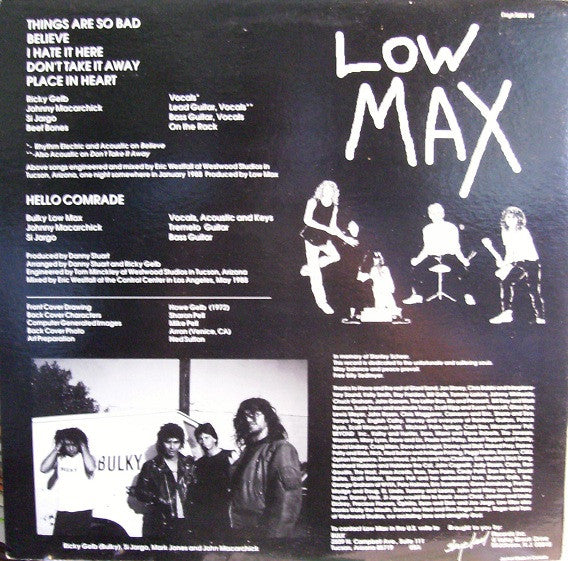 Low Max : Low Max (12", MiniAlbum, Promo)