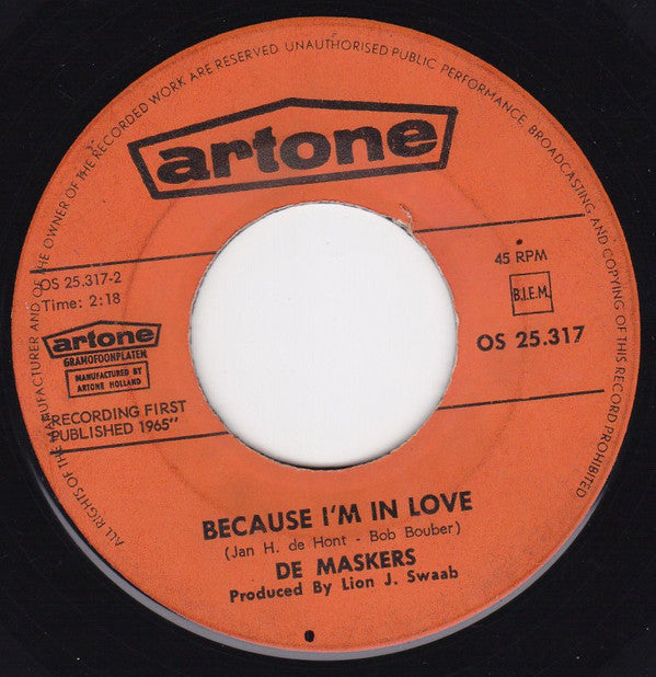 De Maskers : Brand New Cadillac (7", Single, Ora)