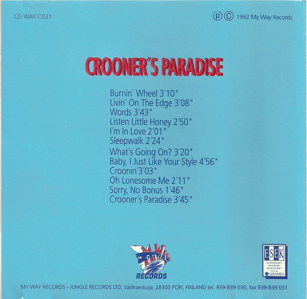Max & The Crooners : Crooner's Paradise (CD, Album)