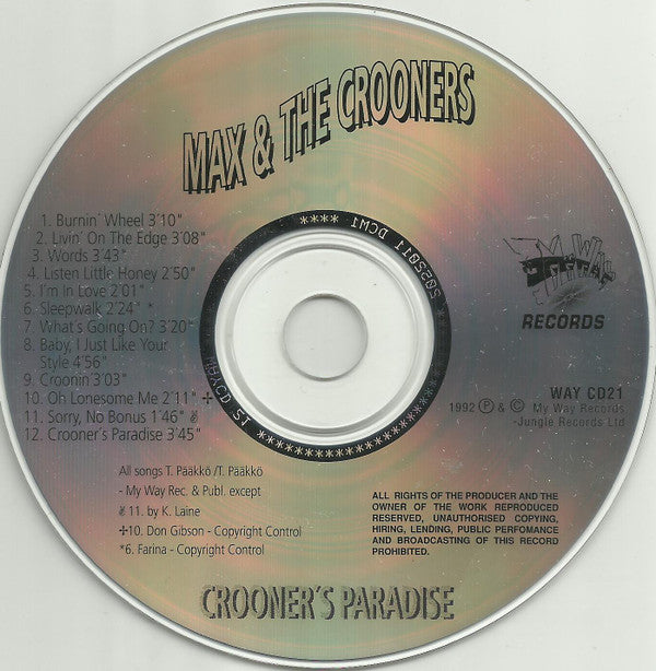 Max & The Crooners : Crooner's Paradise (CD, Album)