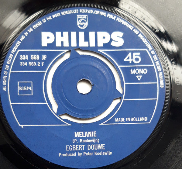 Egbert Douwe : Vader Is De Dader / Melanie (7", Single, Mono)