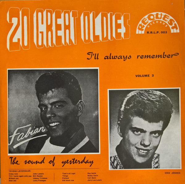 Various : 20 Great Oldies -  I'll Always Remember Volume 3 (LP, Comp)