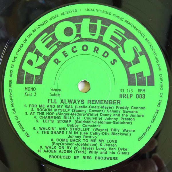 Various : 20 Great Oldies -  I'll Always Remember Volume 3 (LP, Comp)
