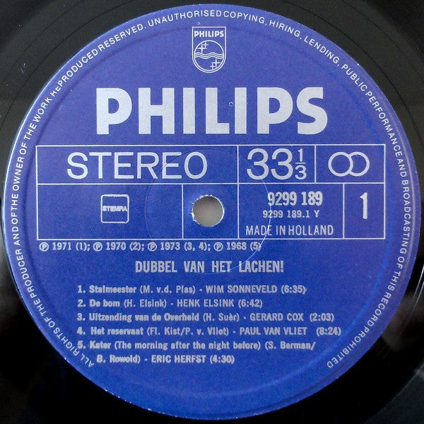 Various : Dubbel Van Het Lachen (2xLP, Comp)