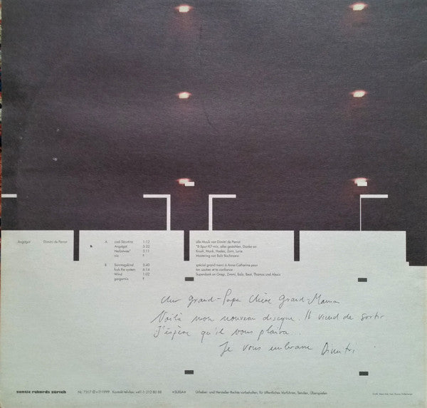 Dimitri De Perrot : Angstgot (LP)