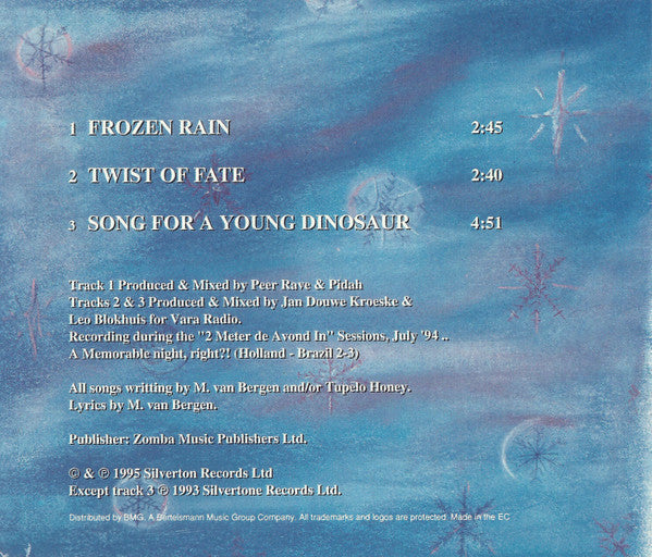 Tupelo Honey : Frozen Rain (CD, Single)