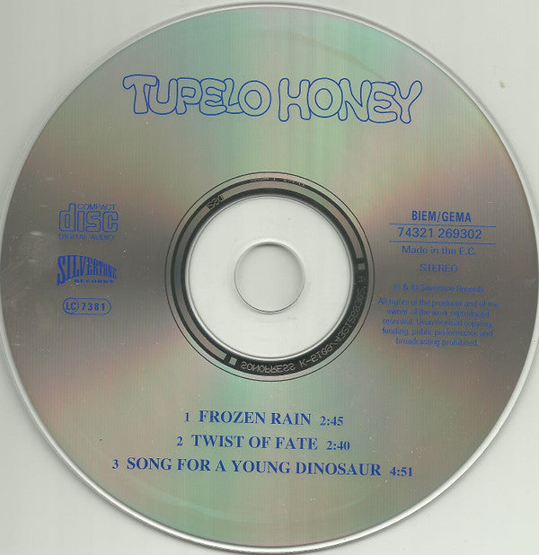 Tupelo Honey : Frozen Rain (CD, Single)