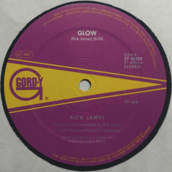 Rick James : Glow (12", Maxi)