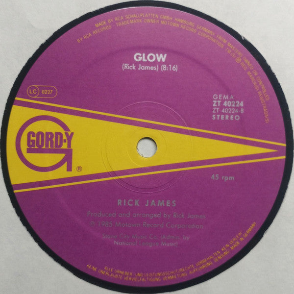 Rick James : Glow (12", Maxi)