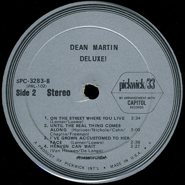 Dean Martin : Deluxe (LP, Album, RE)