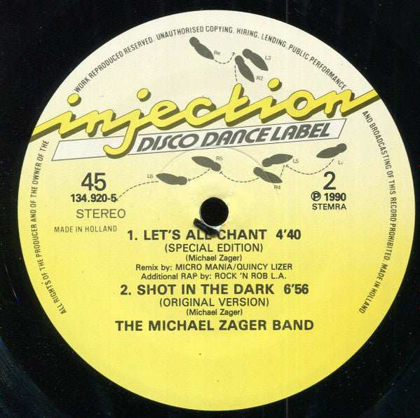 The Michael Zager Band : Let's All Chant '90 (12")