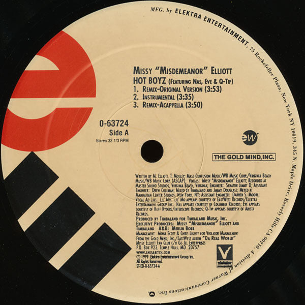 Missy Elliott : Hot Boyz (12")