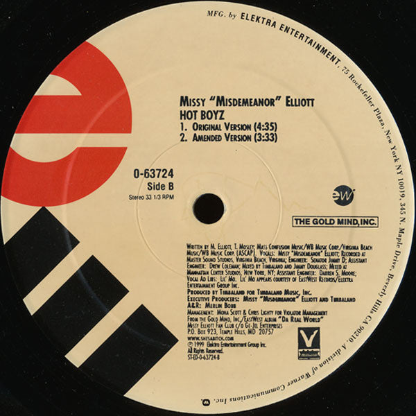 Missy Elliott : Hot Boyz (12")