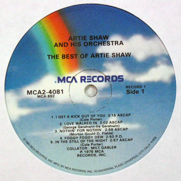 Artie Shaw : The Best Of (2xLP, Comp)