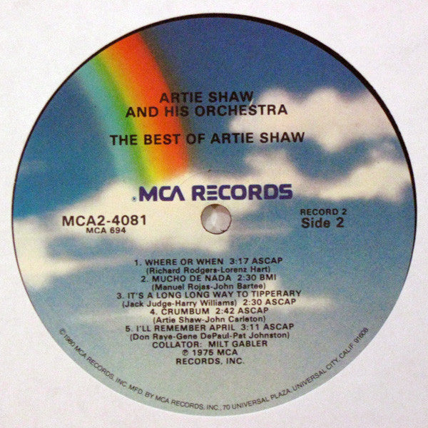 Artie Shaw : The Best Of (2xLP, Comp)
