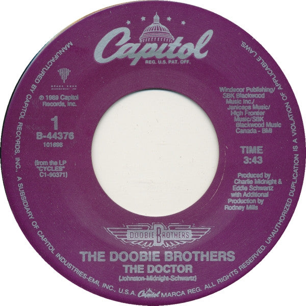 The Doobie Brothers : The Doctor (7", Single, SRC)