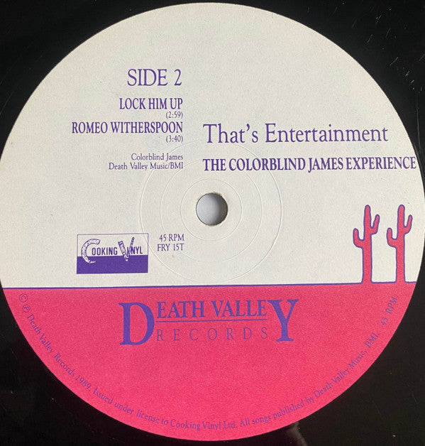 The Colorblind James Experience : That's Entertainment (12")