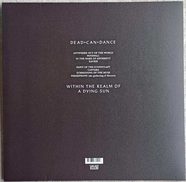Dead Can Dance : Within The Realm Of A Dying Sun (LP, Album, RE, RM, RP)