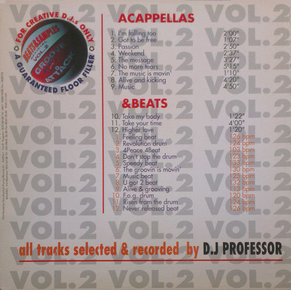 Various : Beats & Samples Official Vol. 2 Groove Attack (12")
