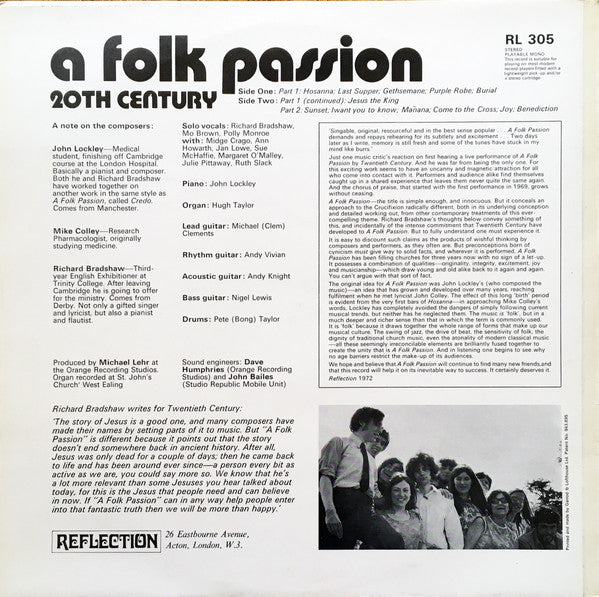 20th Century (2) : A Folk Passion (LP, Album)