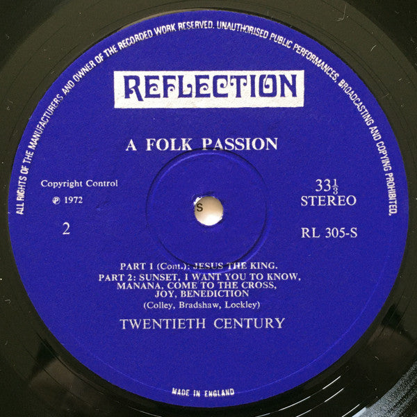 20th Century (2) : A Folk Passion (LP, Album)