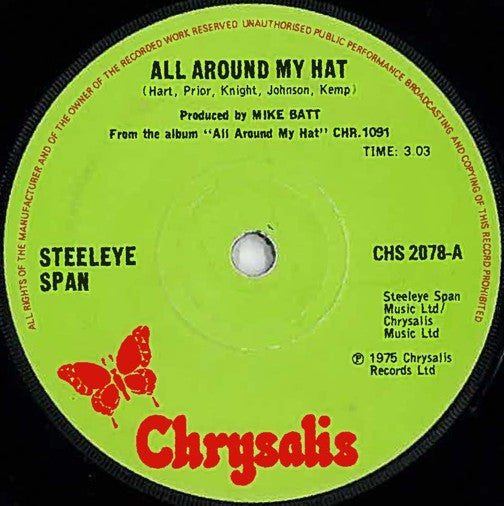 Steeleye Span : All Around My Hat (7", Single, Sol)