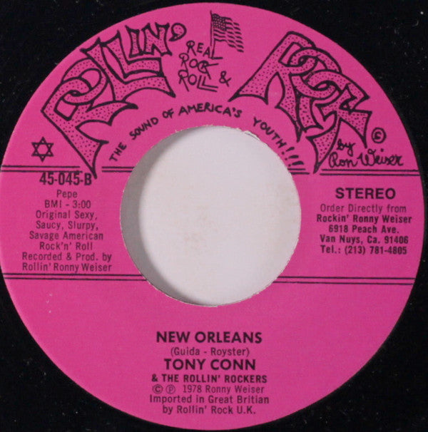 Tony Conn & The Rollin' Rockers : Touchin' While We Dance (7")