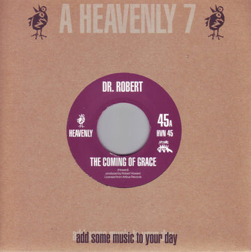 Dr. Robert : The Coming Of Grace (7", Single, Jukebox)