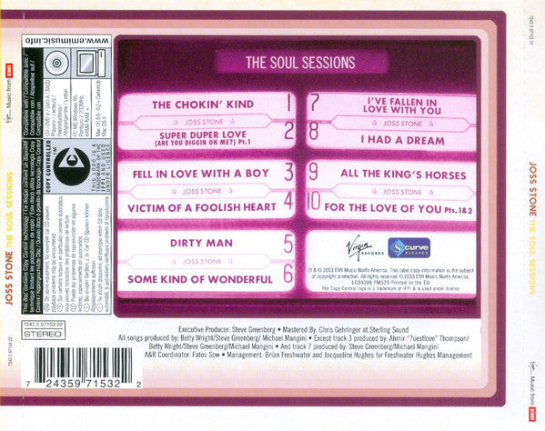 Joss Stone : The Soul Sessions (CD, Album, Copy Prot., RE, Med)