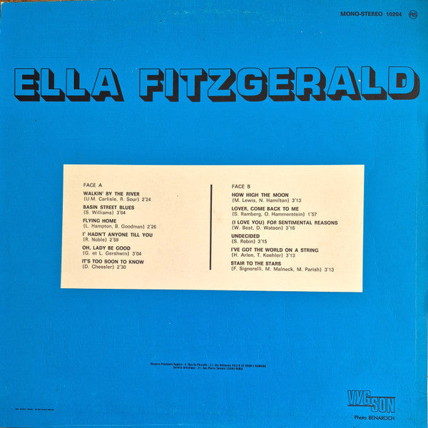 Ella Fitzgerald : Ella Fitzgerald (LP, Comp)