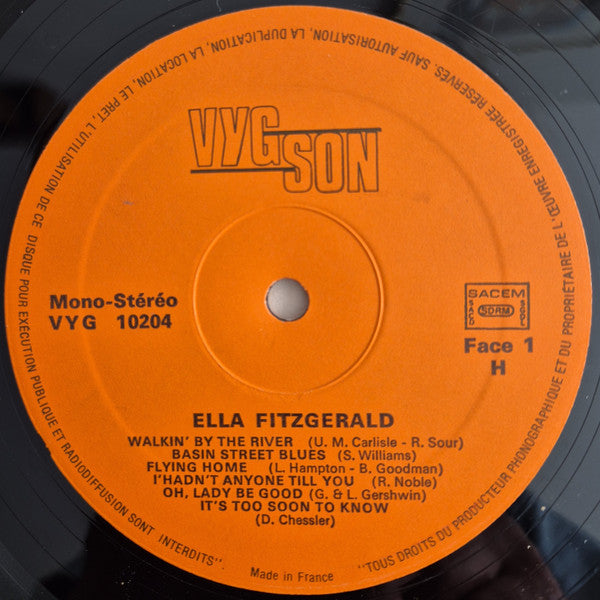 Ella Fitzgerald : Ella Fitzgerald (LP, Comp)