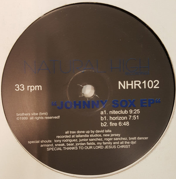 Dave Lalla : Johnny Sox Vol. 1 (12", EP)