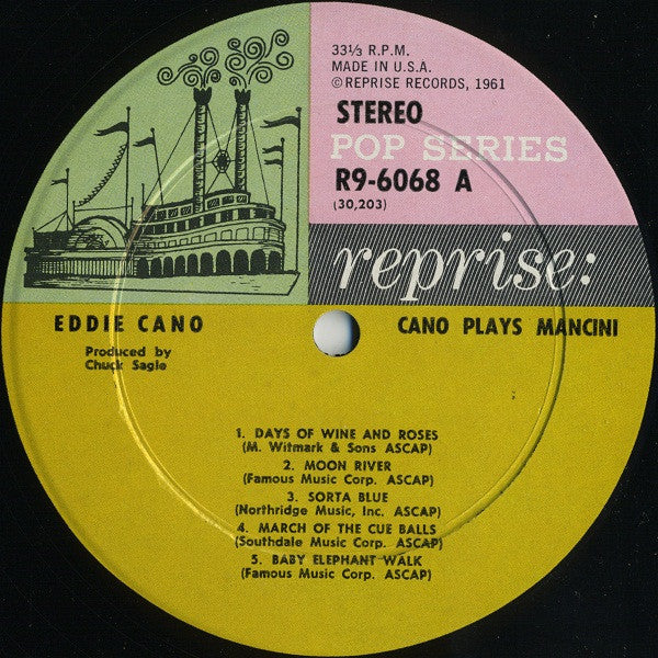 The Eddie Cano Quartet : Cano Plays Mancini (LP, Album)