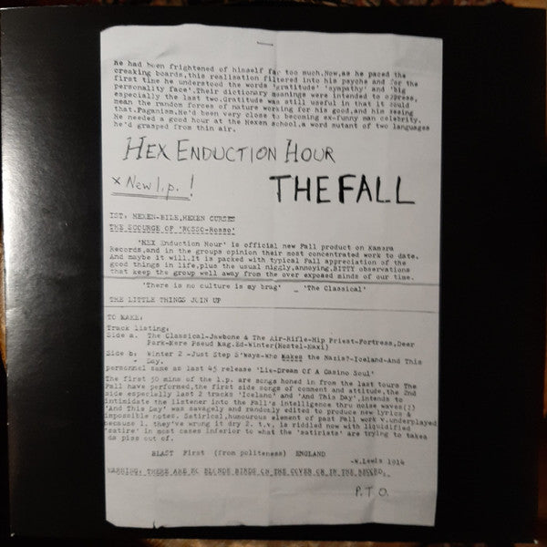 The Fall : Hex Enduction Hour (2xLP, Album, RE)