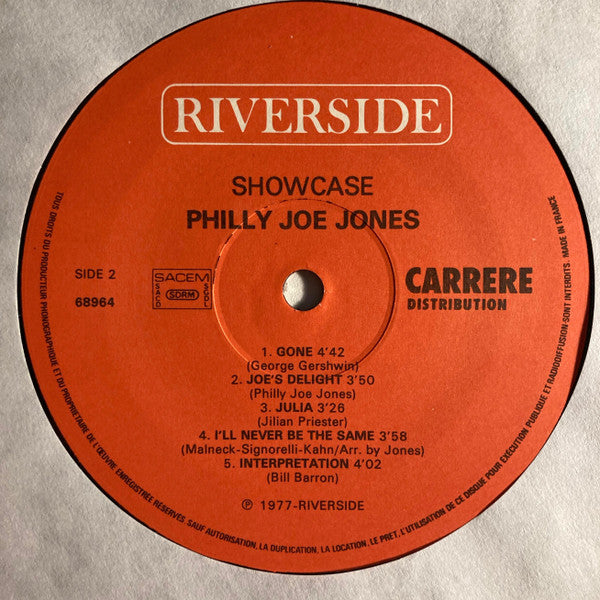 "Philly" Joe Jones : Showcase (LP, Album, RE)
