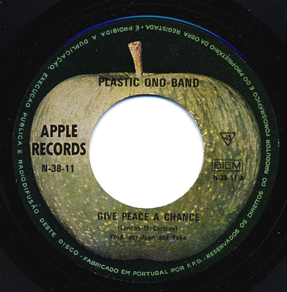 Plastic Ono Band* : Give Peace A Chance / Remember Love (7", Single)