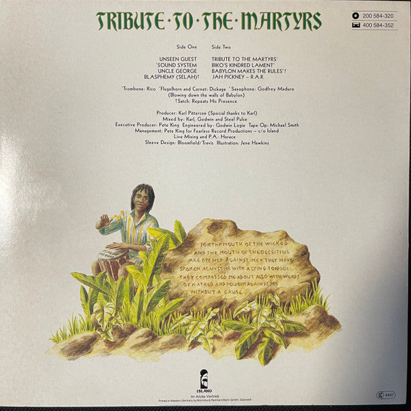 Steel Pulse : Tribute To The Martyrs (LP, Album)